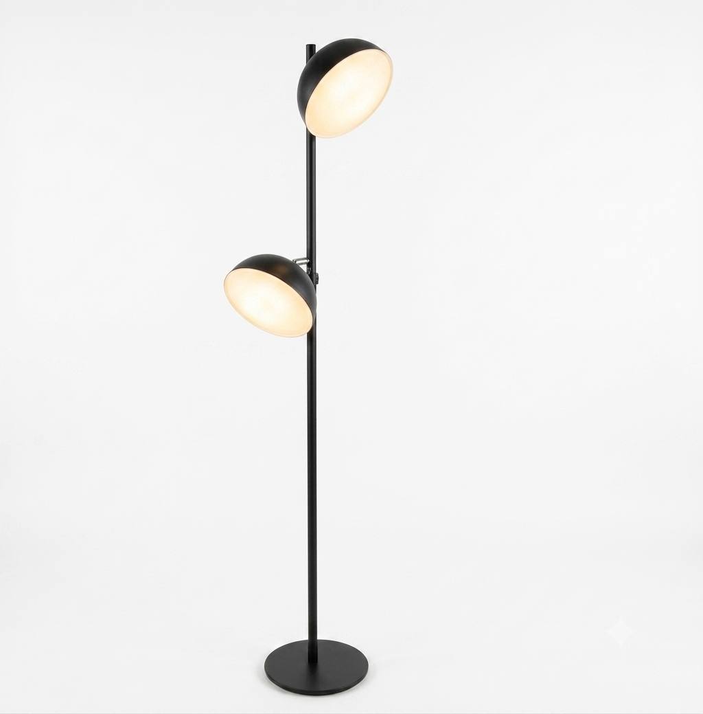 DL11382 Twin-Head Dome LED Floor Lamp