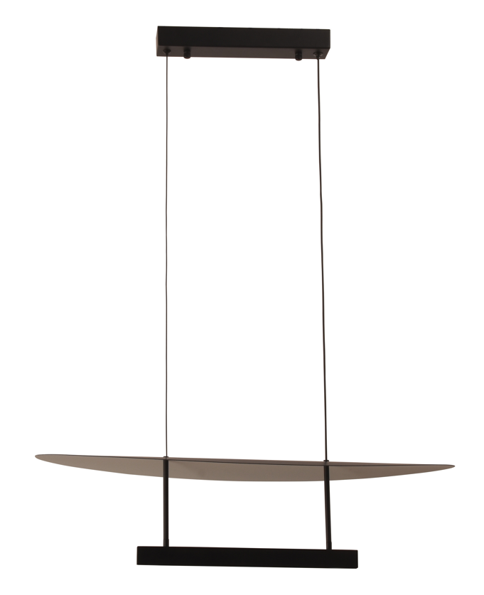 DL12649 Linear Blade LED Pendant Lamp (Black/White, Small, 12W)