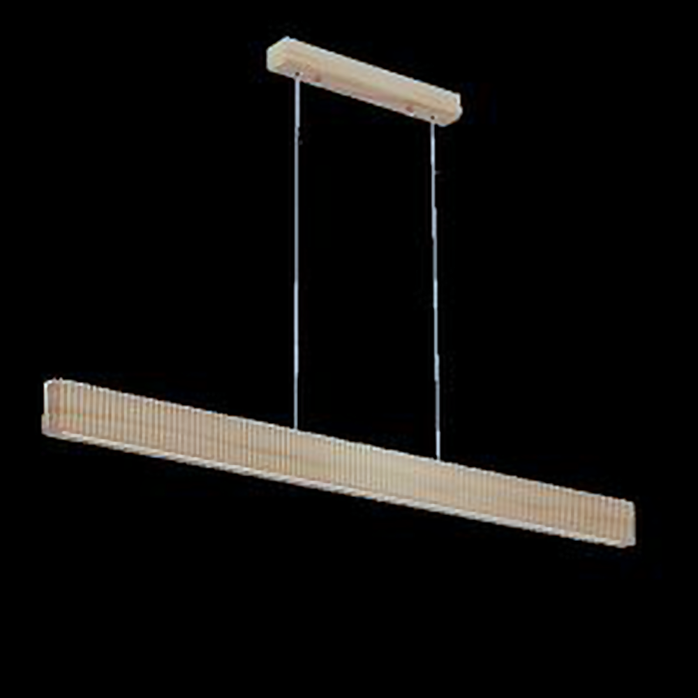 DL12674 Ash Wood Pendant Light (45W*10H*1200, LED 20W/24W/28W)