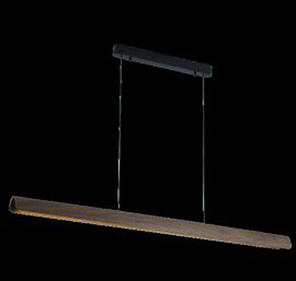 DL12679 Walnut Wood Pendant Light (L1200, LED 20W/24W/28W)
