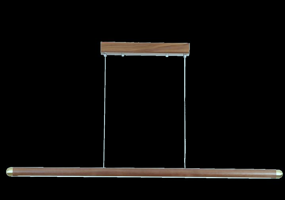 DL12734 Walnut Wood Pendant Light (L1200, LED 20W/24W/28W)