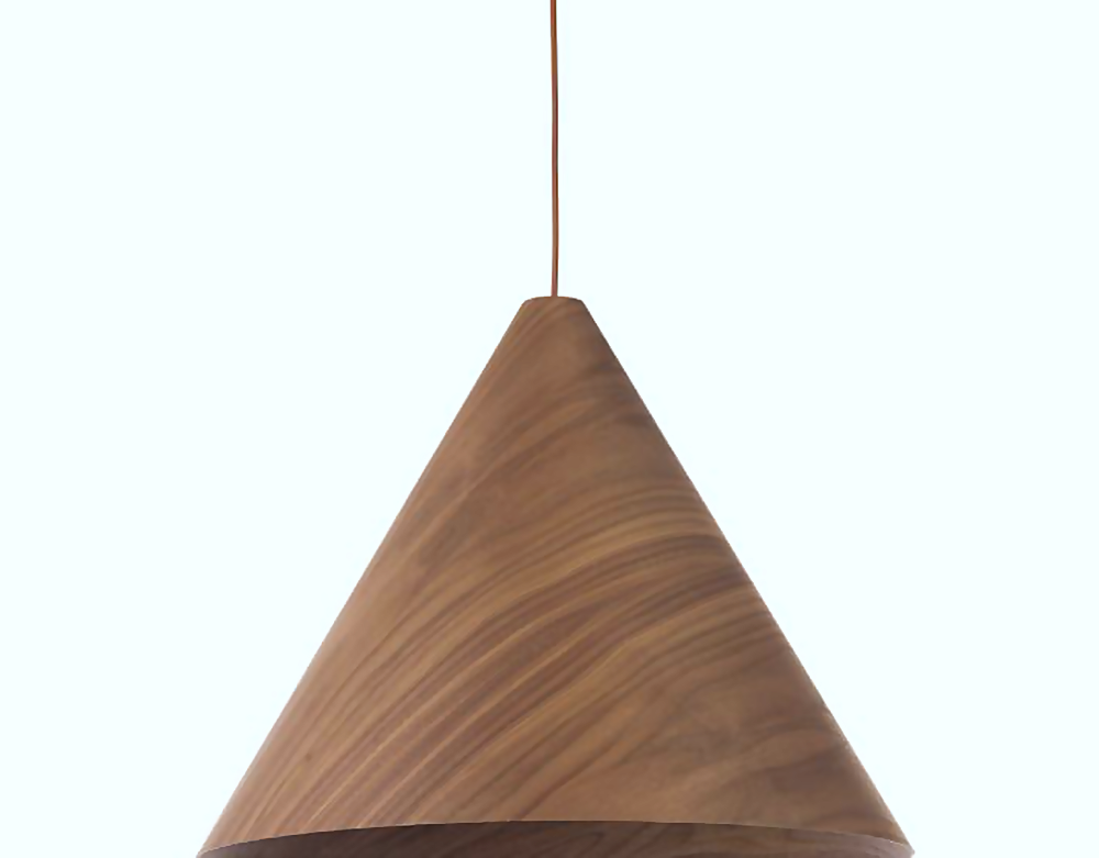 DL12746 Oak / Dark Walnut Wood Pendant Light (S:250*175H / M:330*250H / L:450*350H / XL:610*500Hmm, E27 60W)