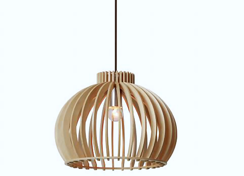 DL12806 Plywood Pendant Light (D330*275H , E27 60W)