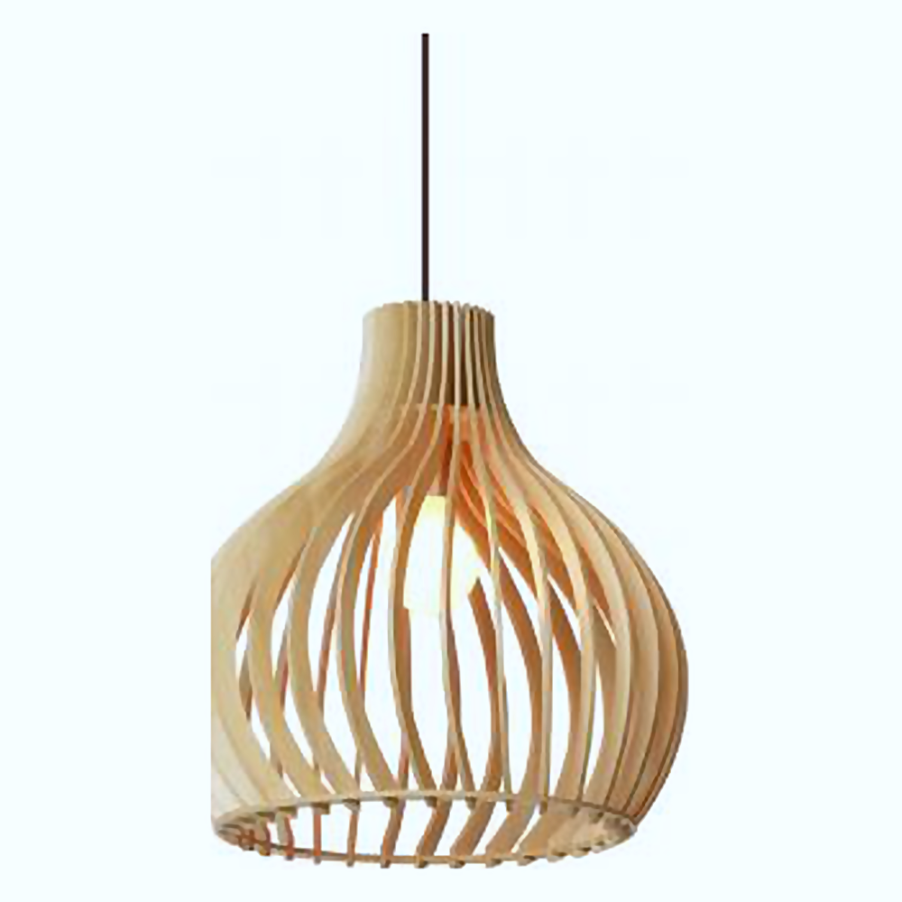 DL12808 Plywood Pendant Light (D450*445Hmm, E27 60W)