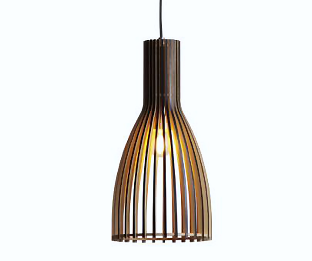 DL12813 Plywood Pendant Light (D200*400H , E27 60W)