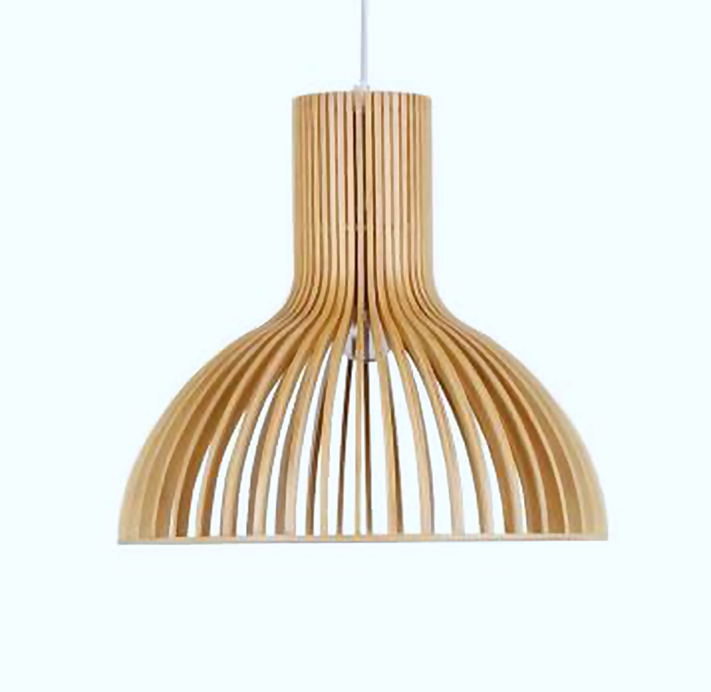 DL12819 Plywood Pendant Light (D230*220H , E27 60W)