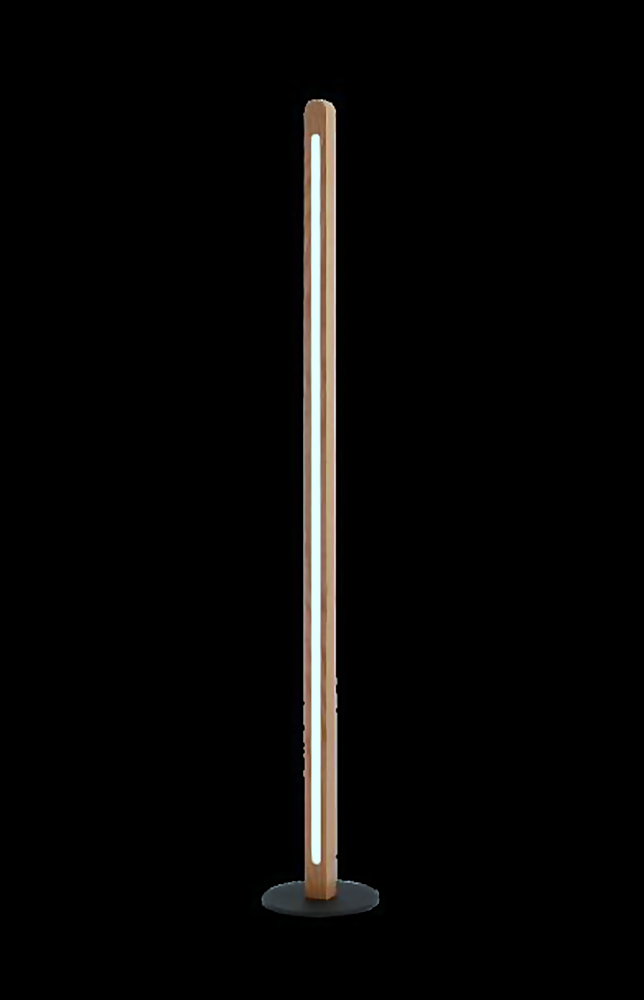 DL12835 Oak Wood & Metal Base Floor Lamp (40*45*1200, LED 20W/25W)