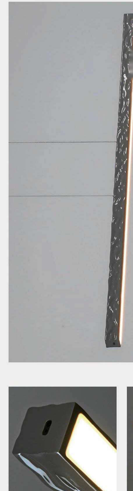 DL13271 Rippled-Surface Linear LED Pendant (1500mm)