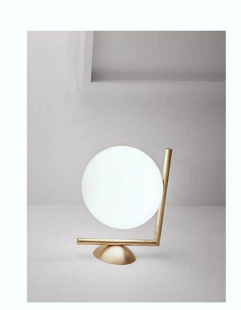 DL13296 Brass Opal Glass Ball Lamp (Pendant/Table/Wall/Floor)
