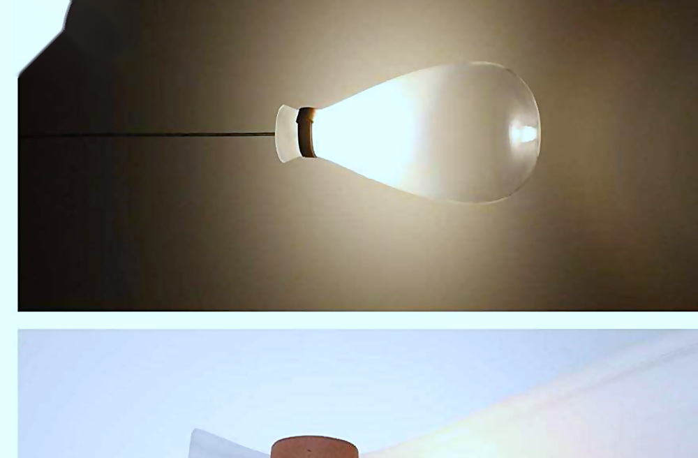 DL13298 Frosted Glass Teardrop Pendant (D180mm)