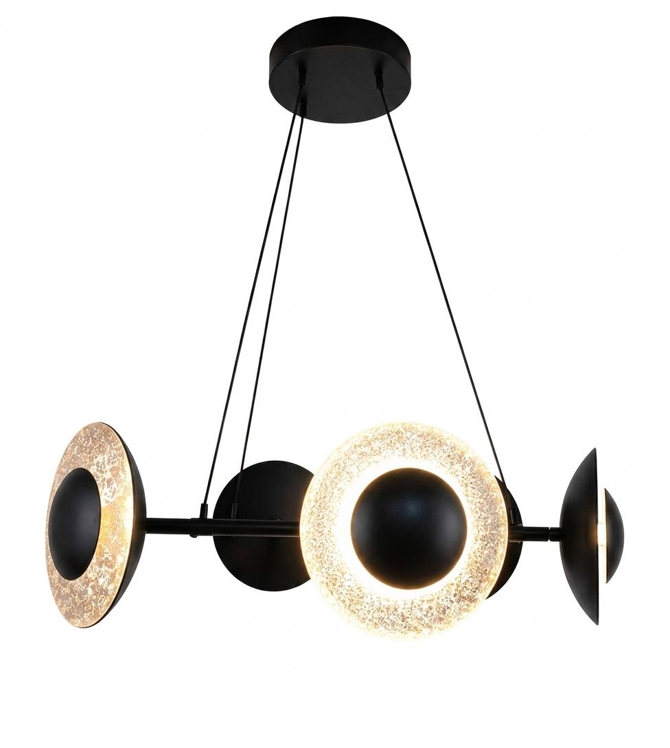 DL13433 Round Disc Chandelier, 6-Light (⌀800mm)