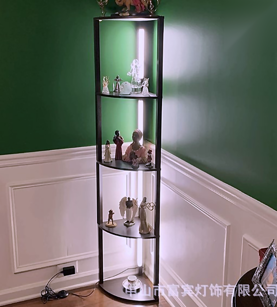 DL13487 Wood Floor Lamp (RGB LED, H1620mm)