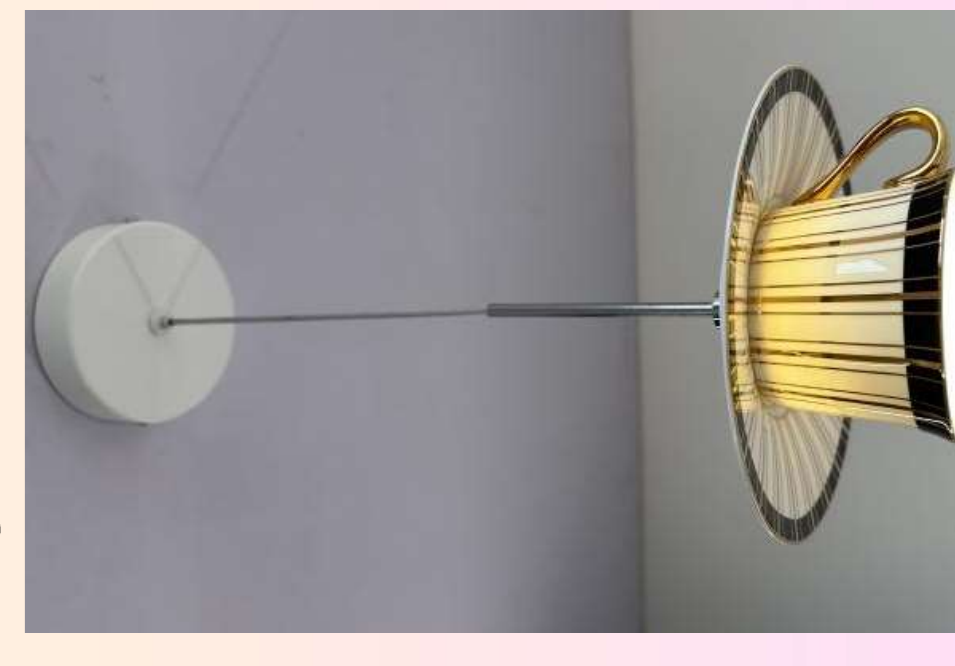 DL13708 Decorative Porcelain Wall Lamp (G4)
