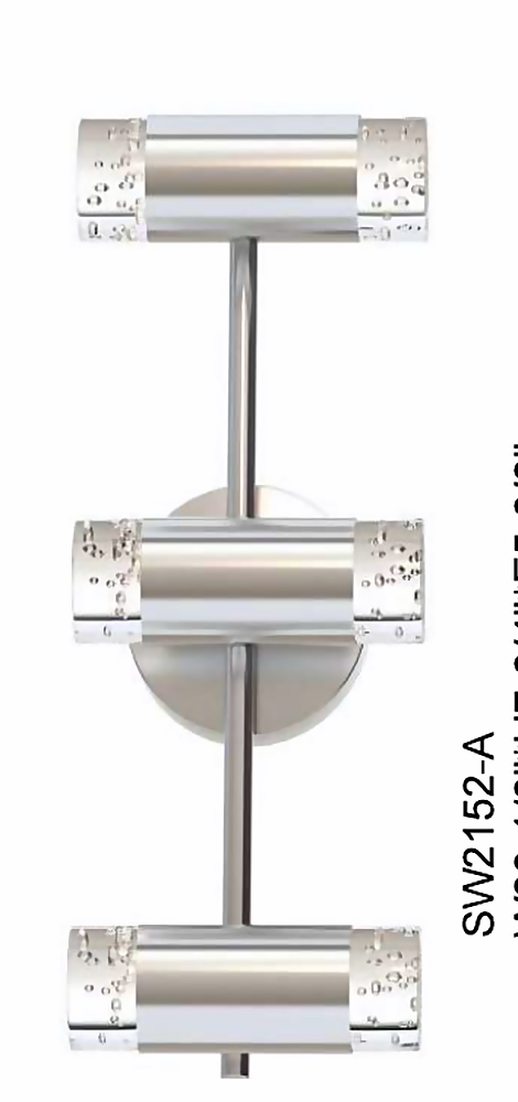 DL13730 LED Vanity Wall Light, Slim Frosted 3-Light (W20")