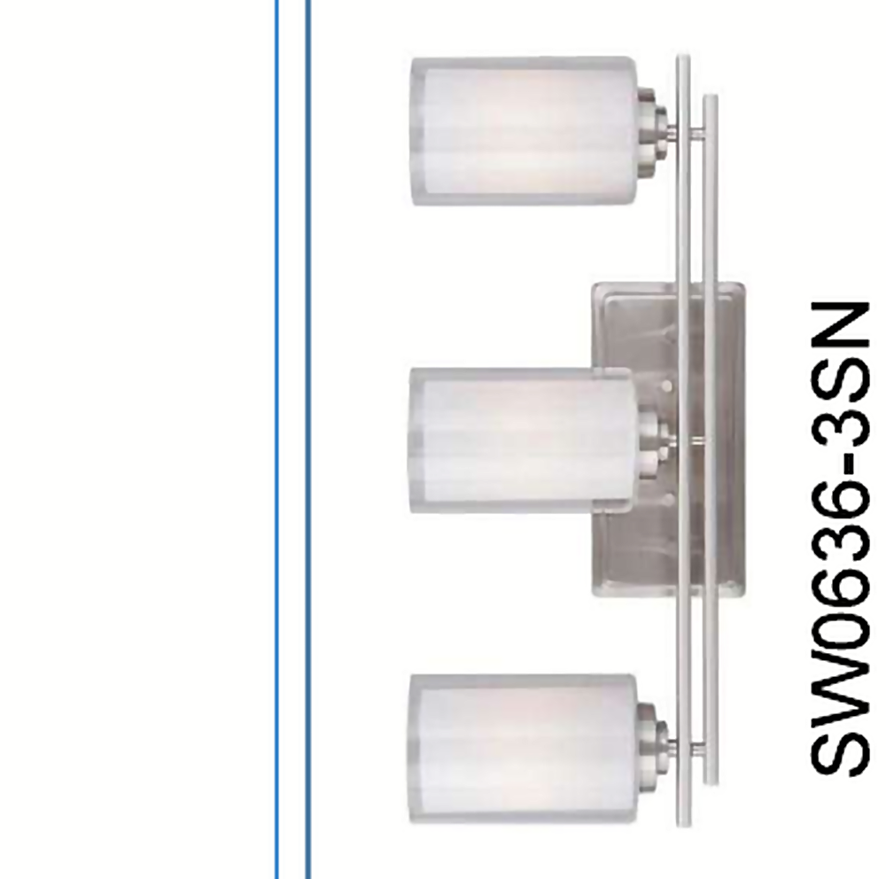 DL13849 3-Light Decorative Vanity Wall Light