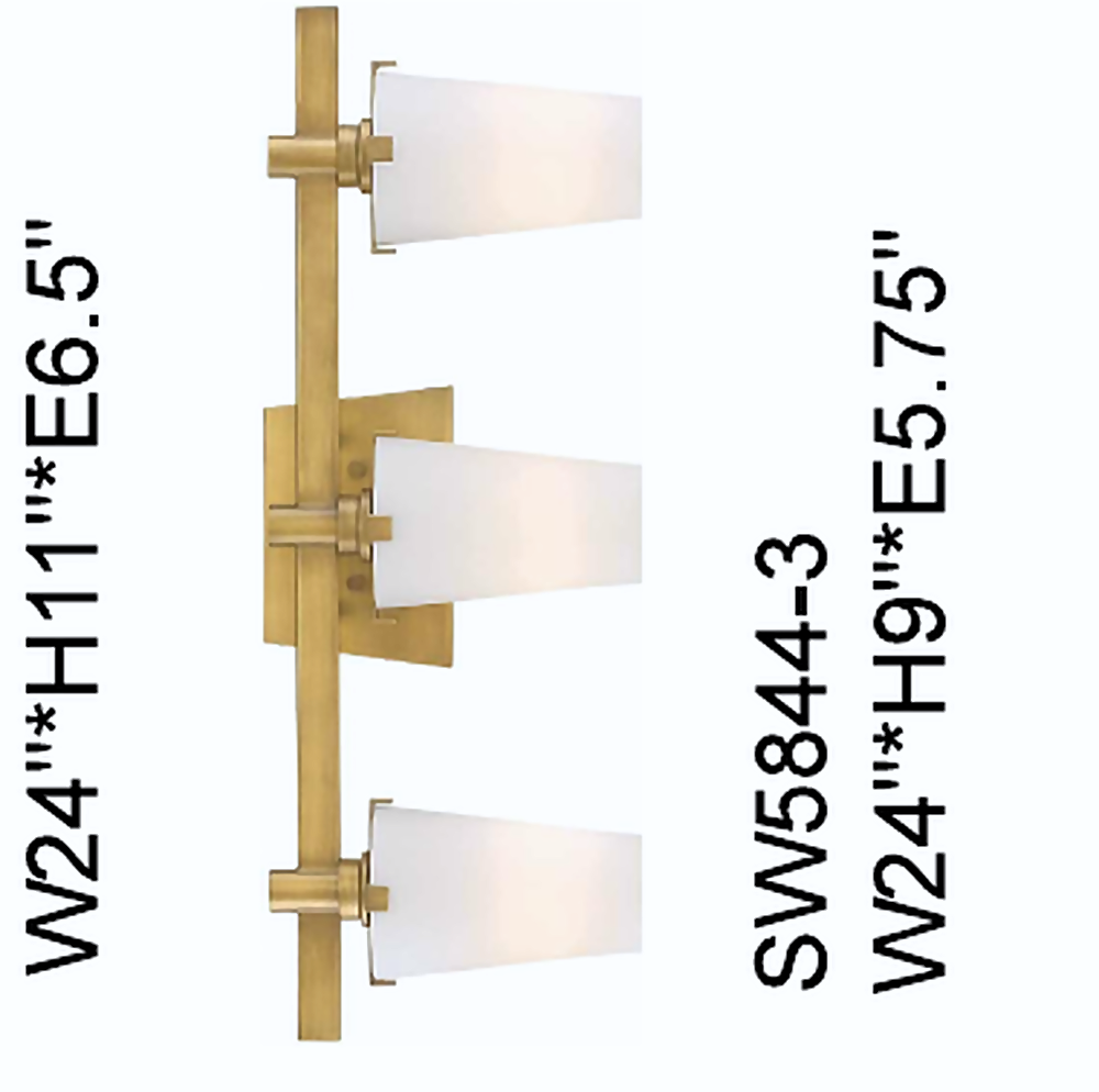 DL13883 3-Light Decorative Wall Sconce / Vanity Light