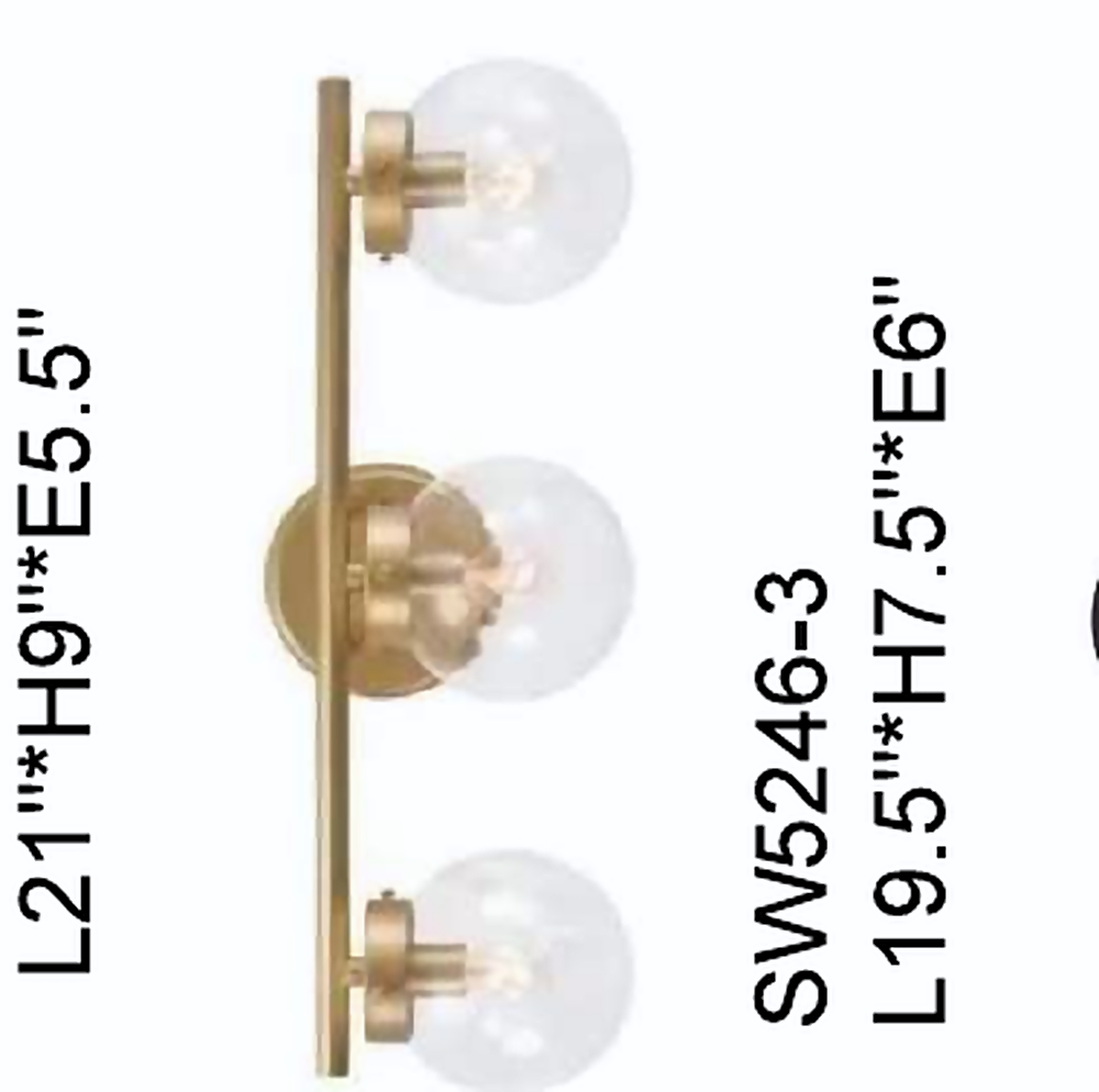 DL13895 3-Light Decorative Wall Sconce / Vanity Light