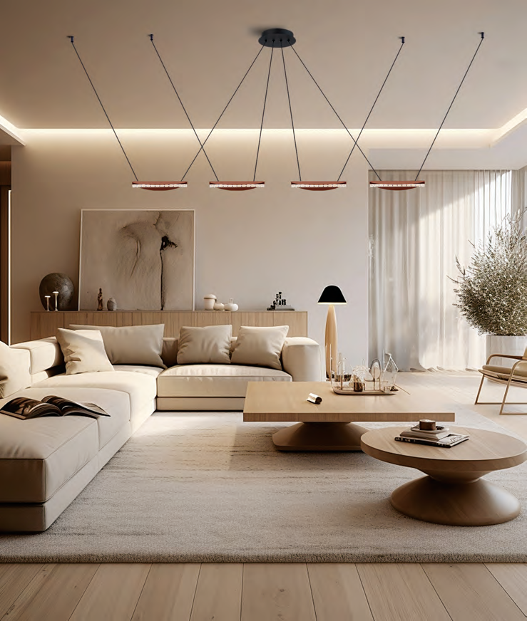 DL14100 Modern Pendant Light (D815×1650mm · LED 10W)