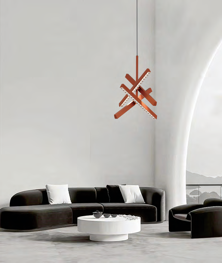 DL14103 Modern Pendant Light (W470×470×H1500mm · LED 64W)