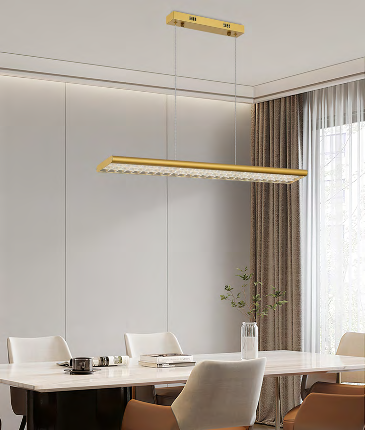 DL14129 Modern Linear Pendant Light (L810×W115×H1500mm · LED 24W)