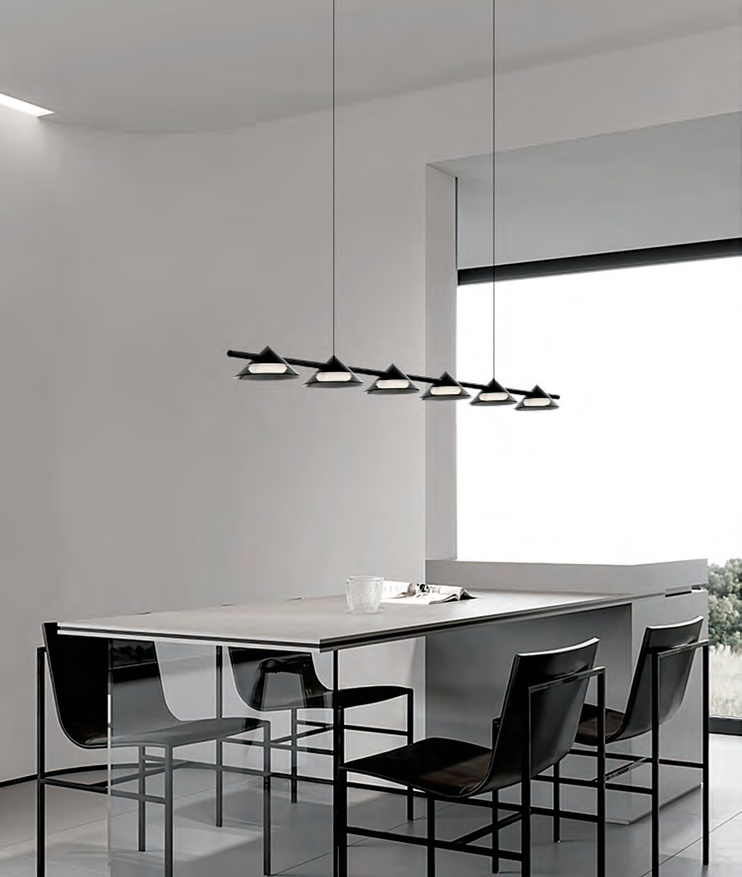 DL14161 Modern Linear Pendant Light (L980×H1200mm · LED x 16W)