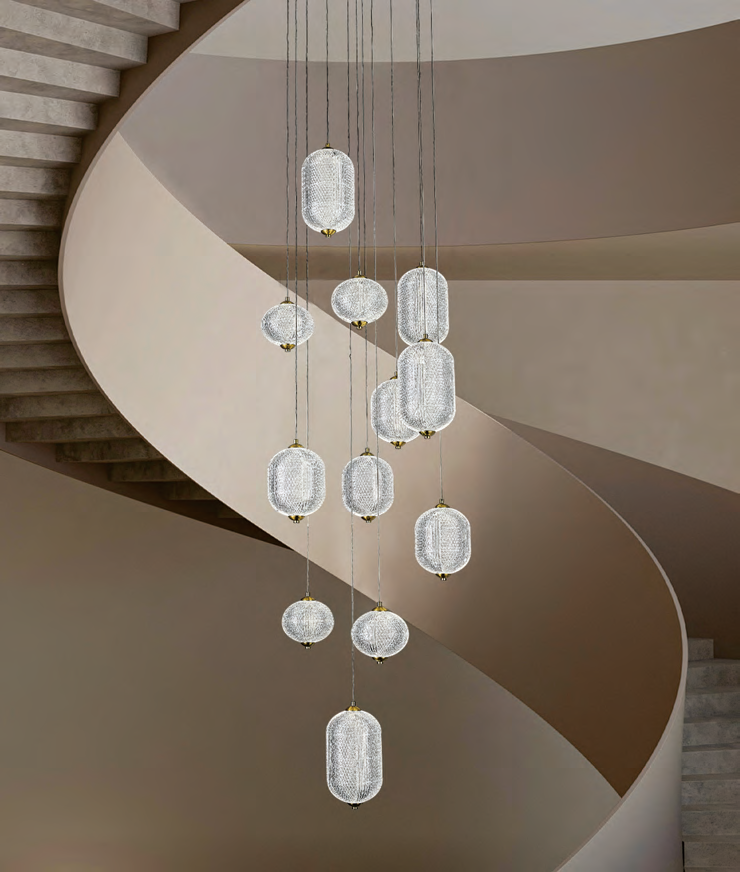 DL14187 Modern Pendant Light (Ø180×H350mm · LED 24W)