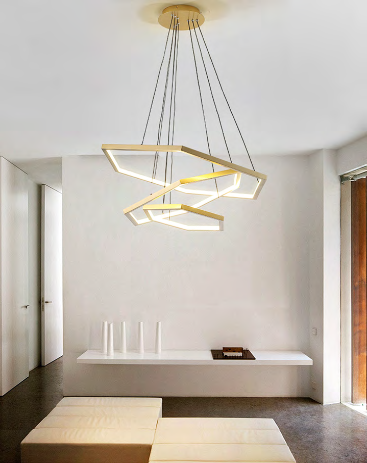 DL14366 Modern Pendant Light (ø400+600+800mm · LED 90W)