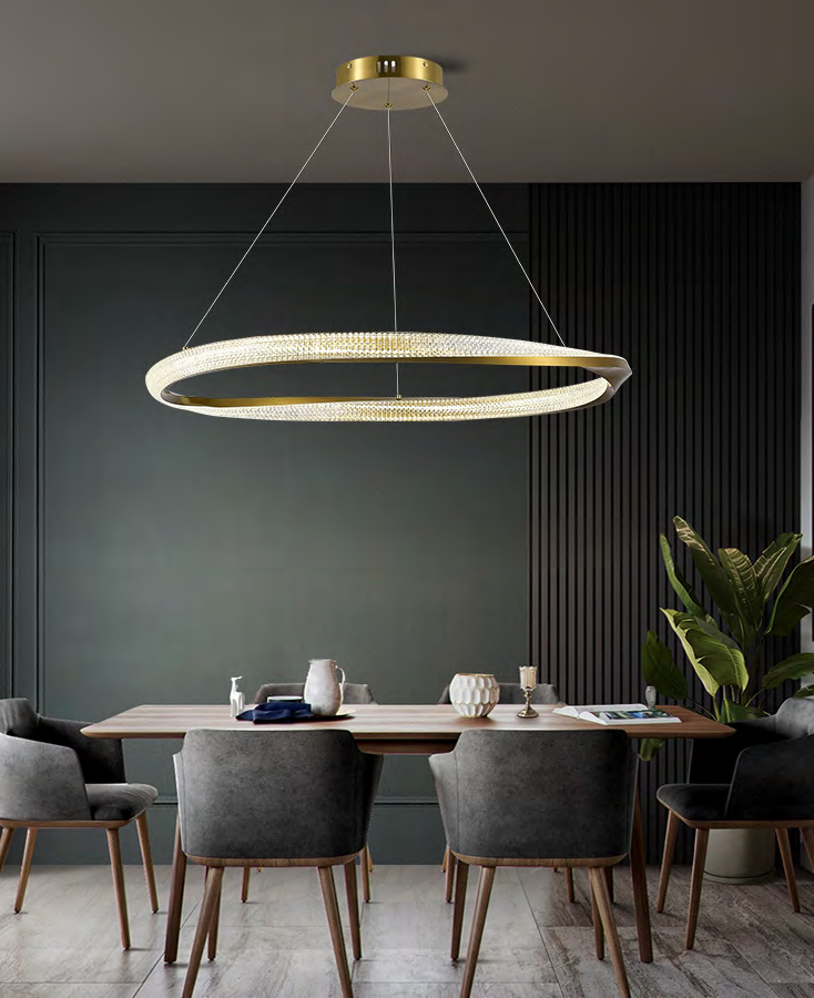 DL14367 Modern Pendant Light (D600×H1200mm · LED 42W)