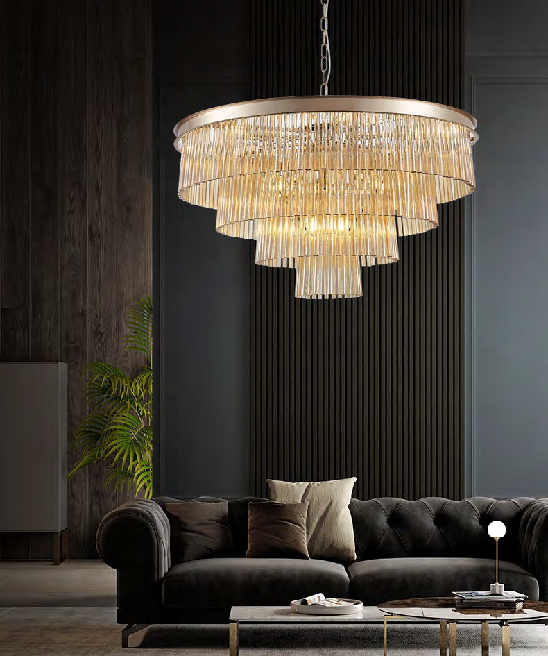 DL14370 Modern Pendant Light (ø600×H1200mm · E27x 12)