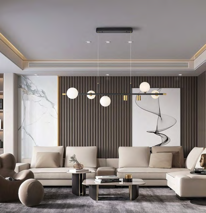 DL14402 Modern Linear Pendant Light (L1200×W240×H1300MM)