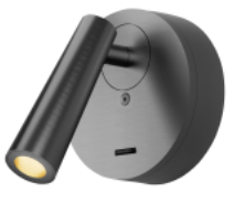 DL14818 Bedside Reading Wall Lamp with Spot (⌀104mm)