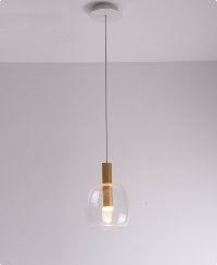 DL14896 Glass Candlestick Pendant Light