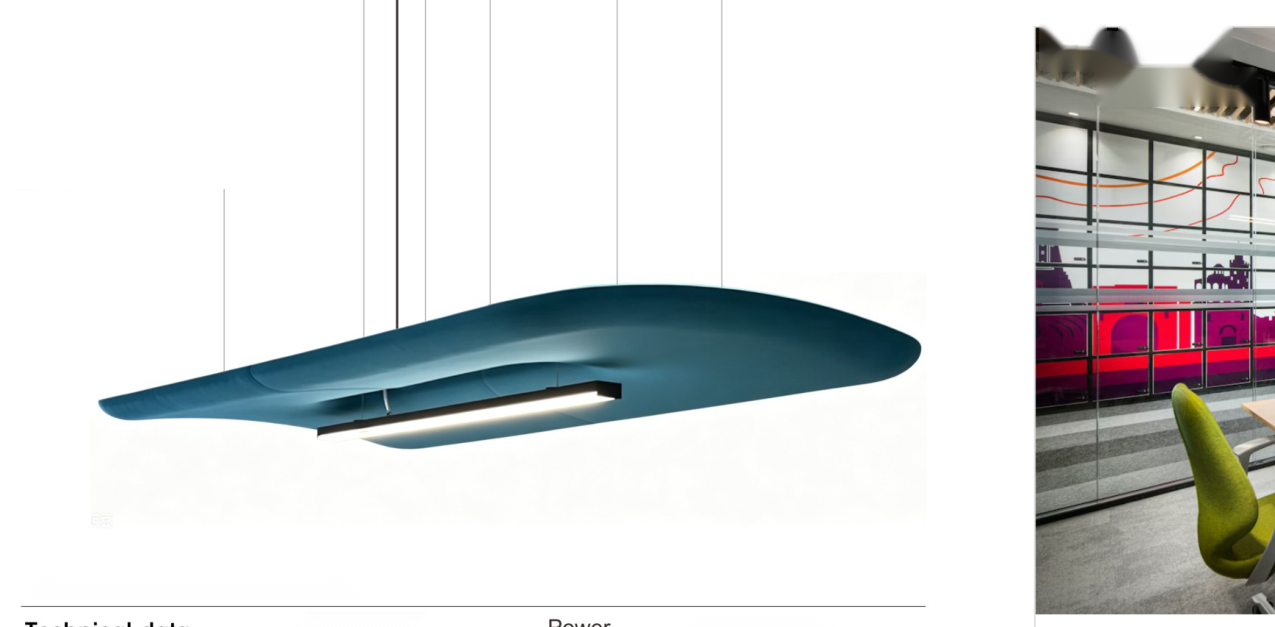 DL14914 Round Acoustic Felt Pendant Light