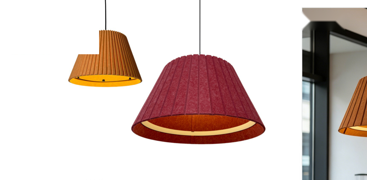 DL14968 Round Acoustic Felt Pendant Light