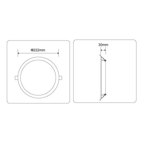 18W Backlight LED Panel - 4000K DD515 N