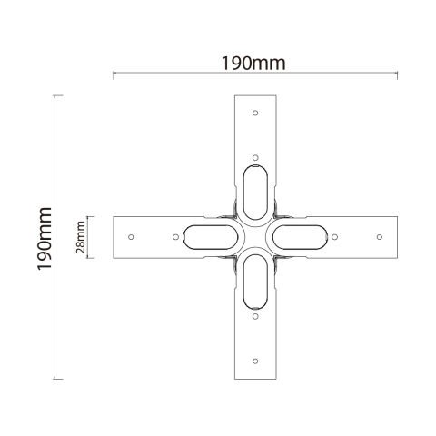 Modular Lighting Quadruple Connection DK004