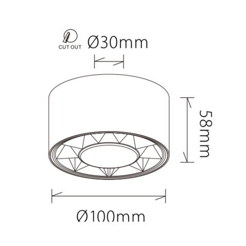 Led Tavan Armatürü DC501 S&SK