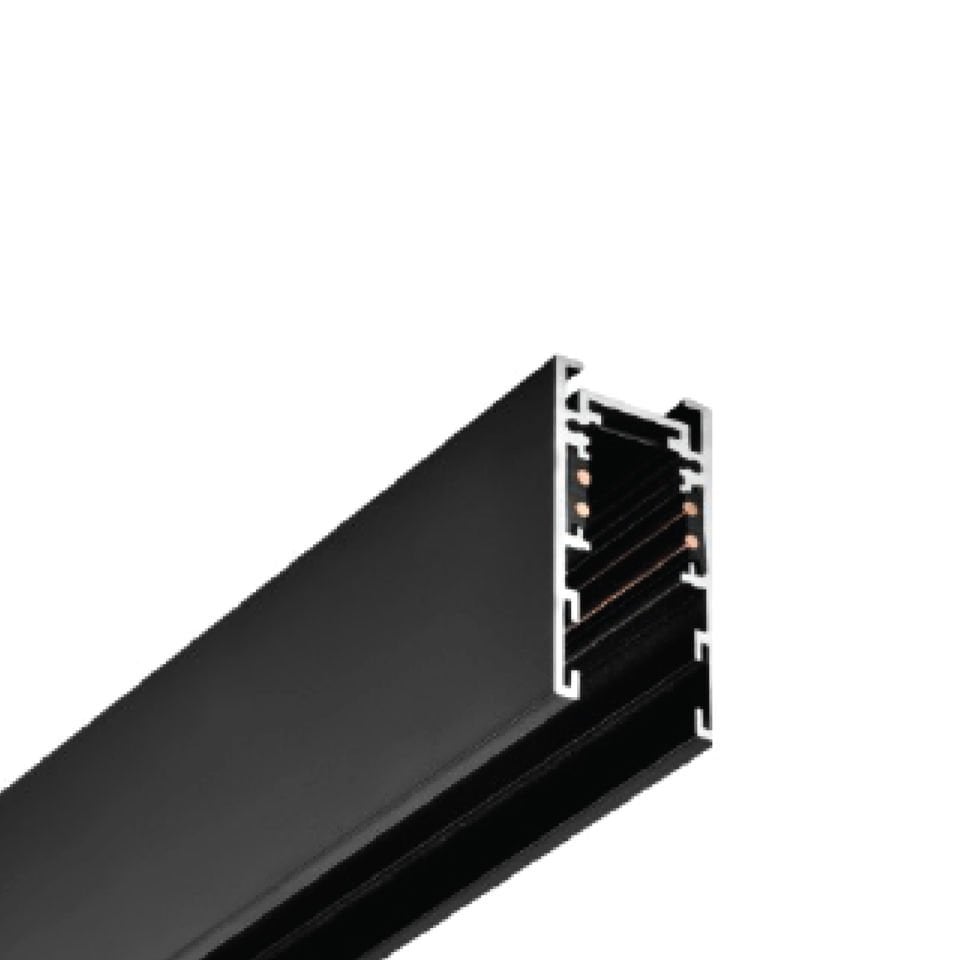 DL40 Magnetic Surface Mounted Aluminum Rail - 2Mt