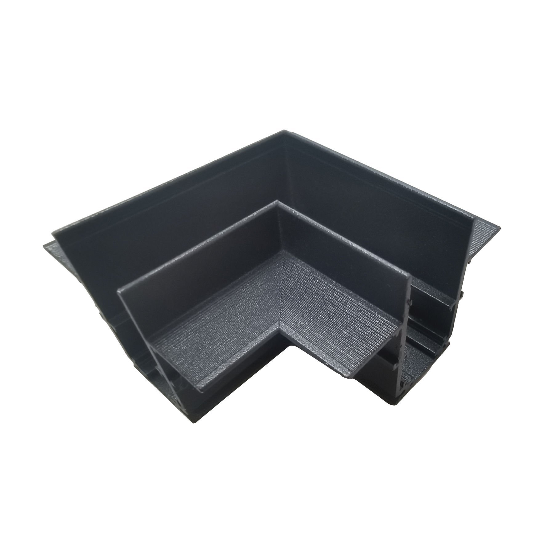 DL40 Magnetik Sıva Altı Trimless Alüminyum Ray 90 Derece Yatay Bağlantı Aparatı