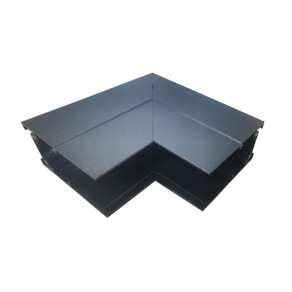 DL40 Magnetik Sıva Üstü Alüminyum Ray 90 Derece Dikey Bağlantı Aparatı