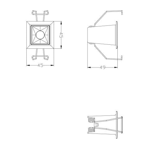 1'li Led Spot DS483 S