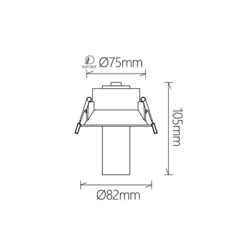 Sıva Altı Hareketli Led Spot DD503 B