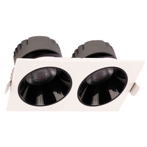 2x25W Recessed Led Spotlight Luminaire - White