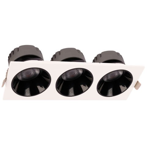3x18W Recessed Led Spotlight - White
