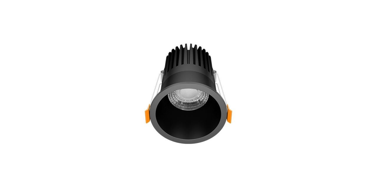 8W Recessed Led Spot Luminaire - Black
