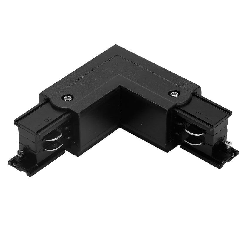 Three Phase Rail L Connection - Black