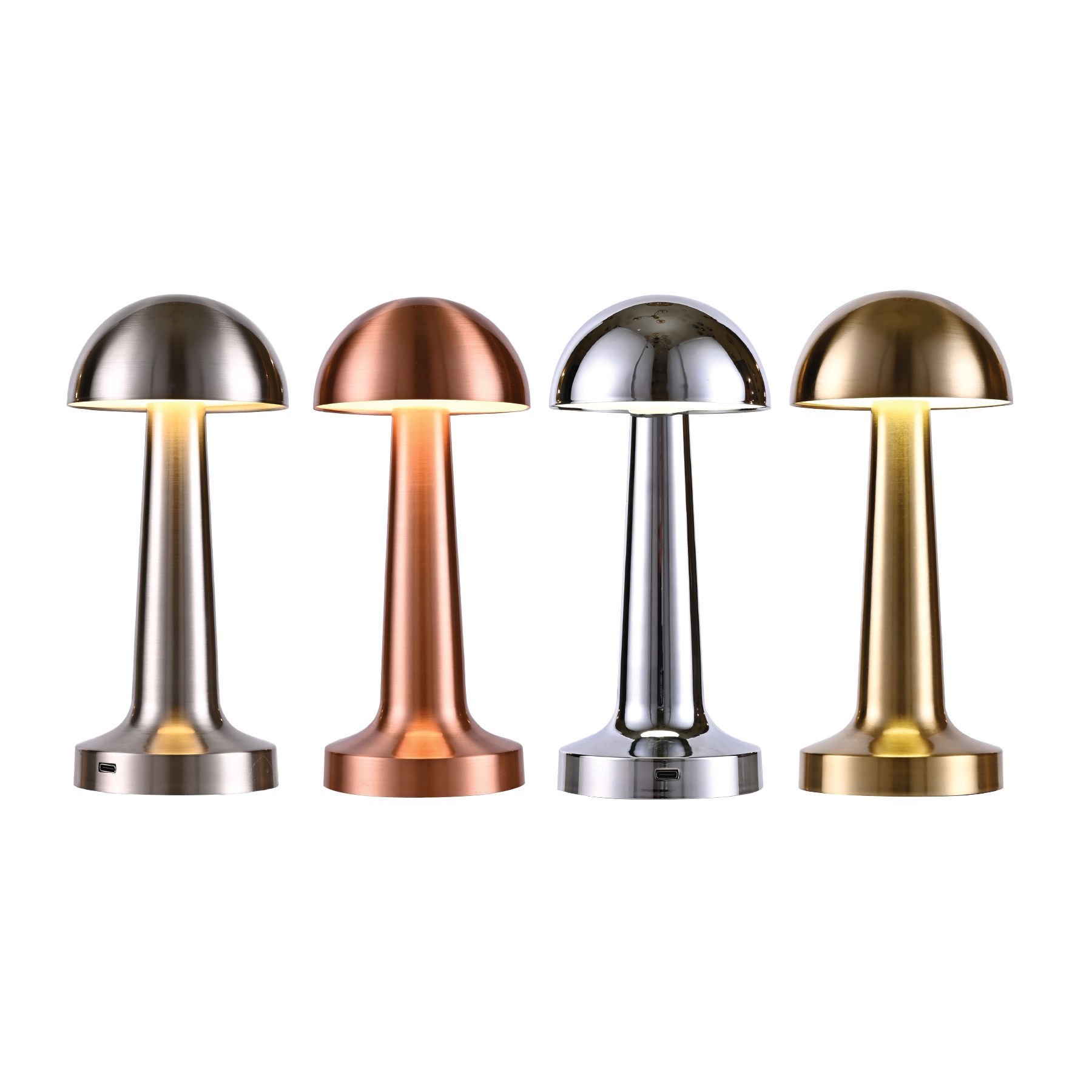 Led Dokunmatik Metal Masa Lambası - Bakır