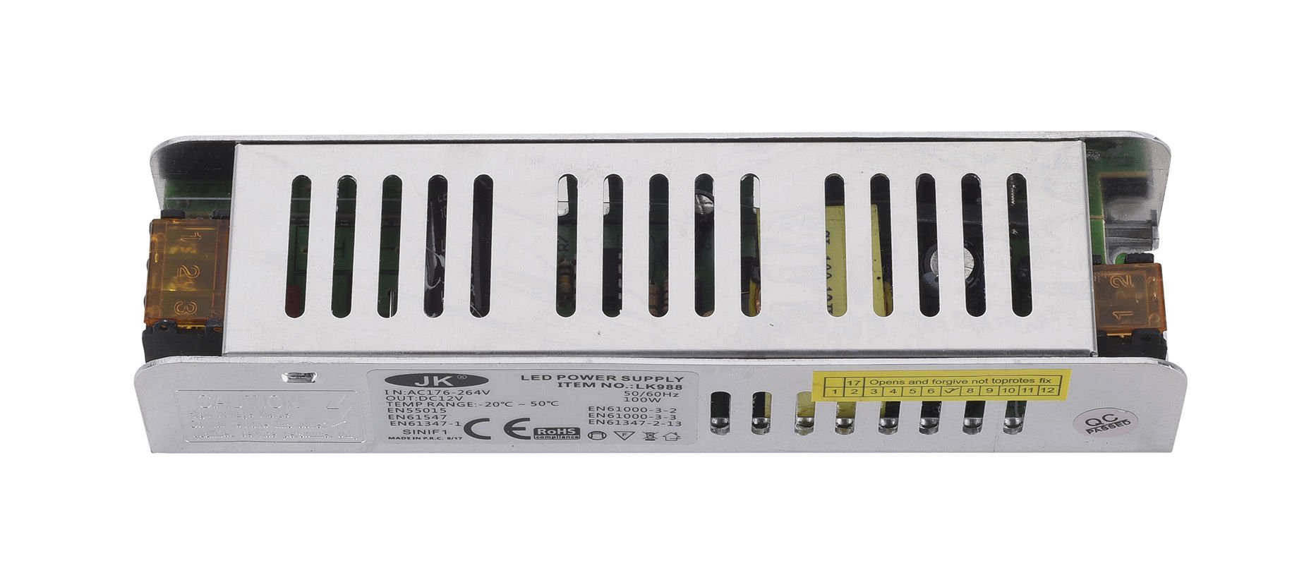 100W/12V DC 8,3A SMPS Led Sürücü DK100