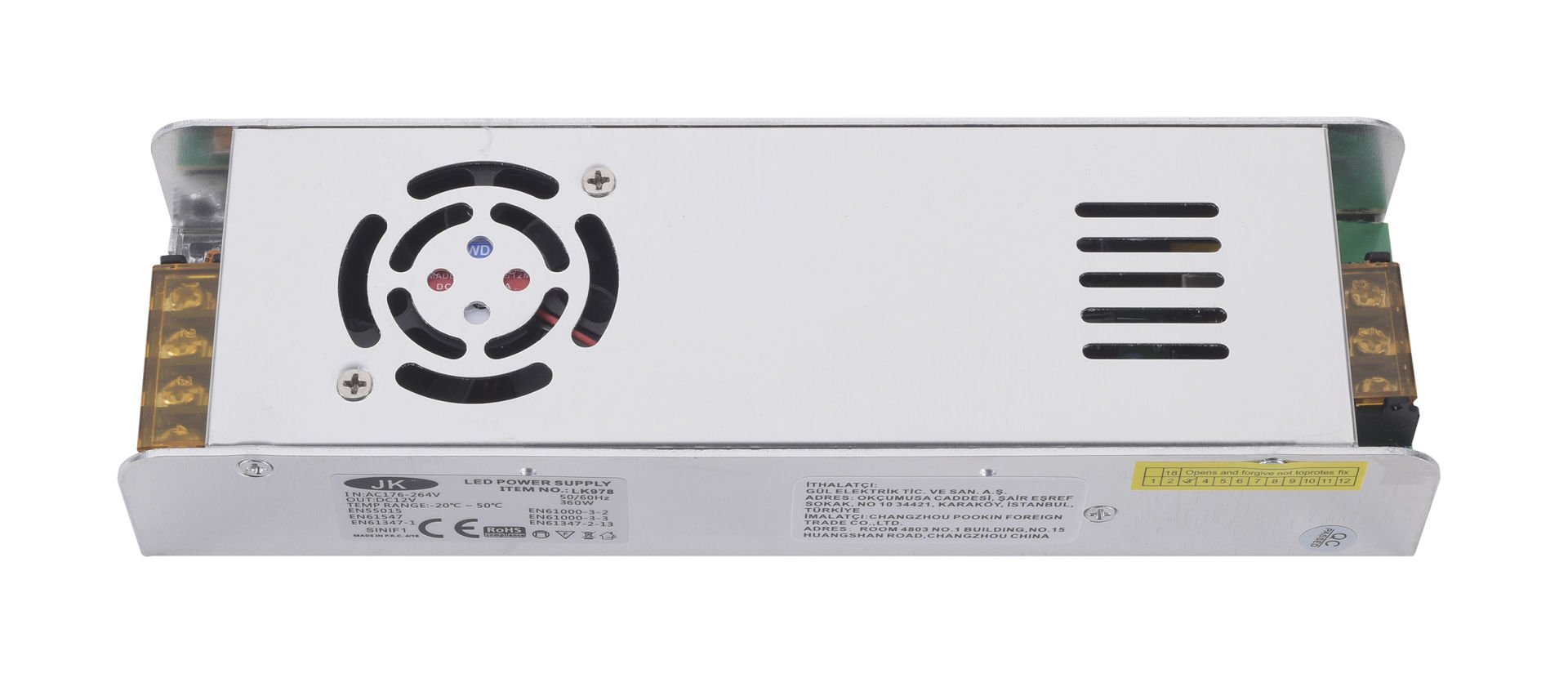 320W/12V DC 26,6A SMPS Led Sürücü DK320